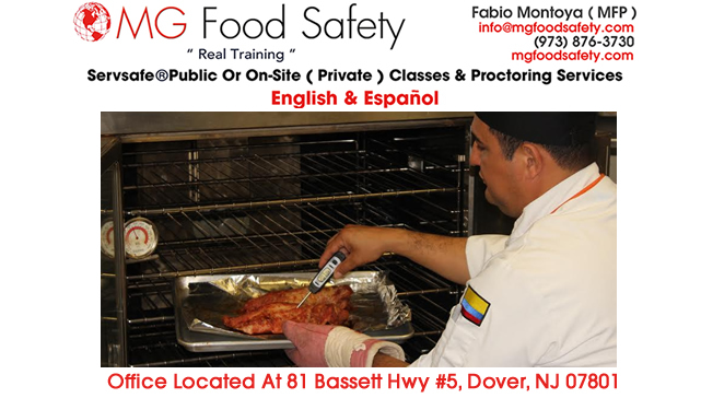 Private ServSafe Food Safety Classes Hoboken New Jersey