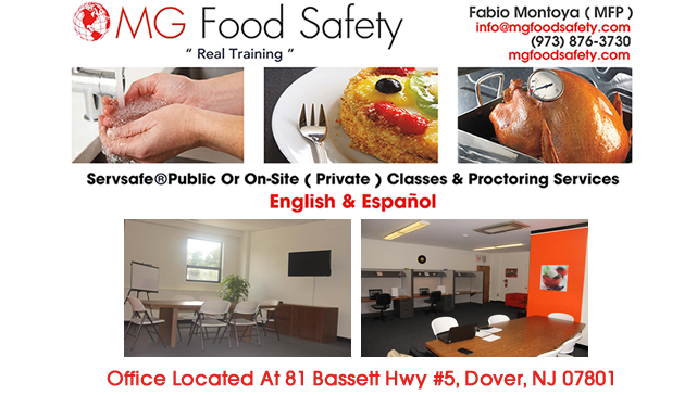 Private ServSafe Food Safety Classes Hoboken New Jersey